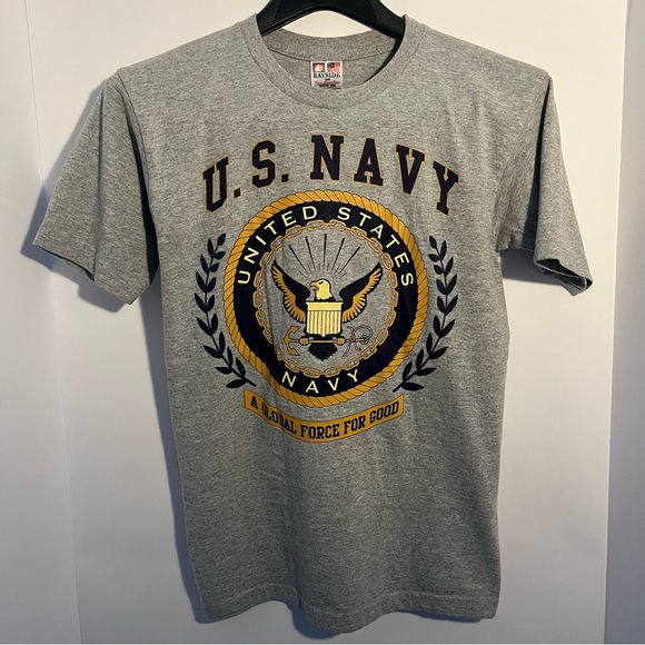 Navy Tops - VTG US Navy T Shirt US Size Small (Y2K) US Size Small